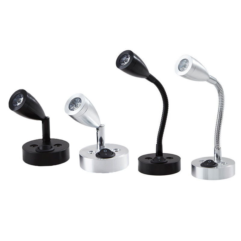 12V24V светодиодный RV свет для чтения, USB выход 1W3W, универсальный шланговый спот, открытый настенный светильник, свет для чтения на яхте