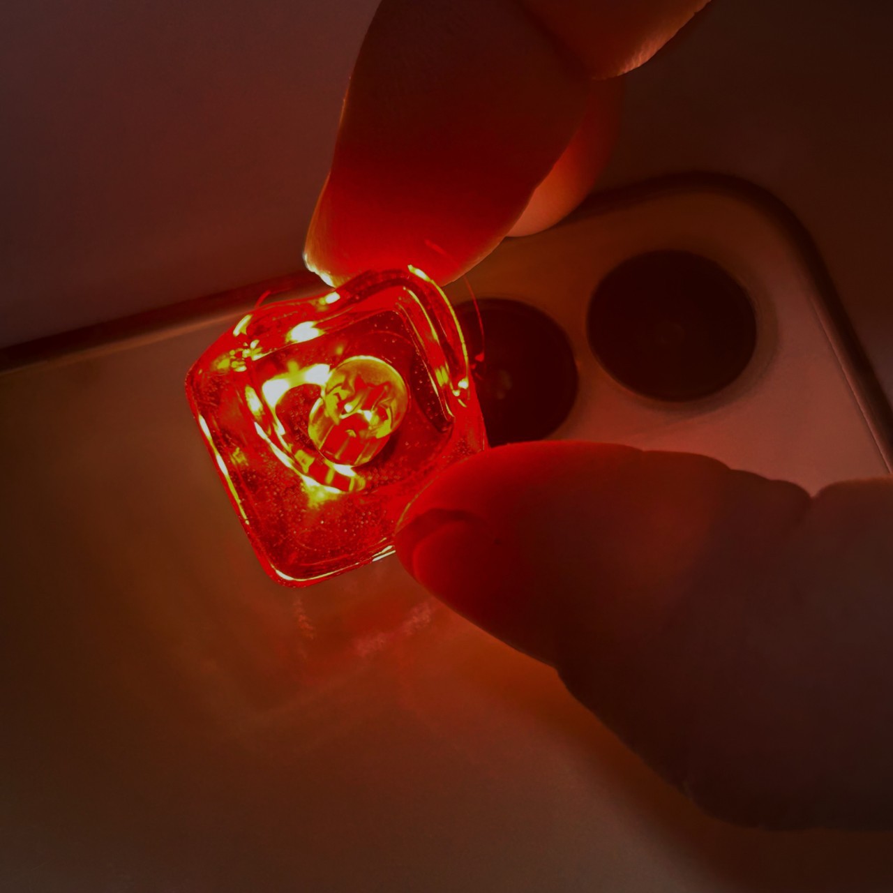 Pc Material Fully Transparent 1.6mm Cross Chrysanthemum Heart DIY Personalized Mechanical Keyboard Multi-Color Transparent Translucent Keycap