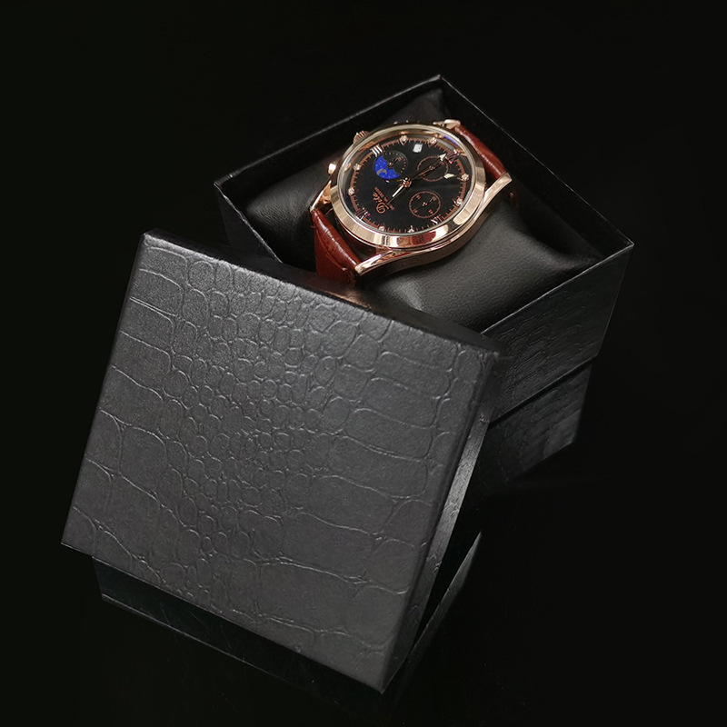 Оптовая фабричная коробка для часов с крокодиловым узором, кожаная подушка, сумка для часов, коробка для браслетов и бус