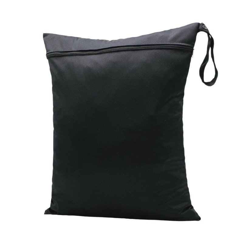 Diaper wet bag waterproof reusable single zipper bracelet button travel bag yoga baby large size