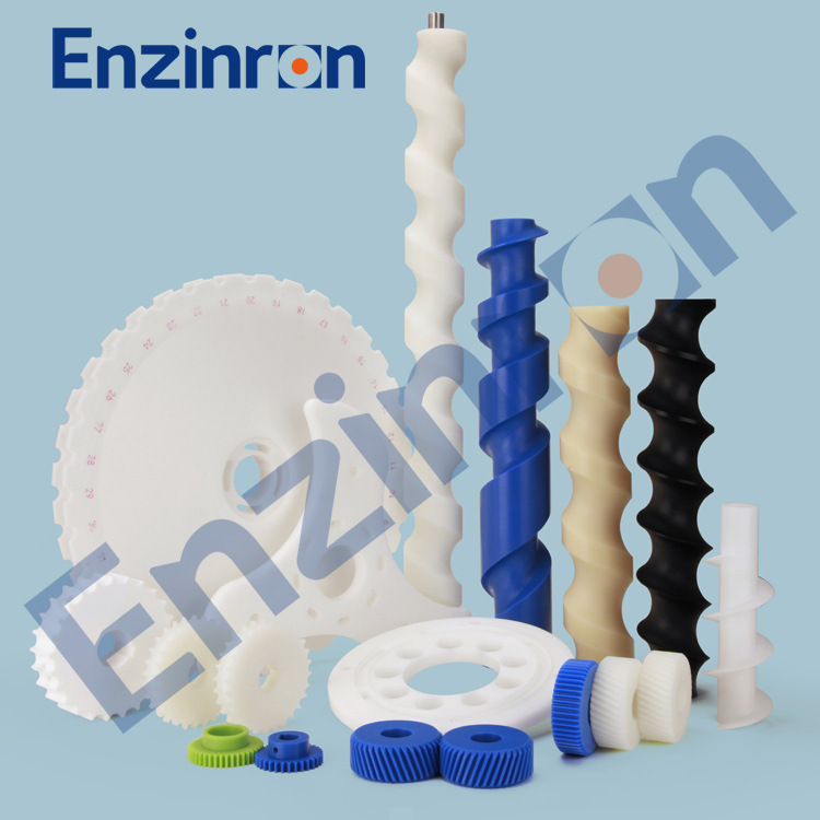 Pom Screw Processing Parts, Pom Gears, Nylon Injection Molding Machine Parts, Enxinlong Products Can Be Designed and Produced According to Drawings