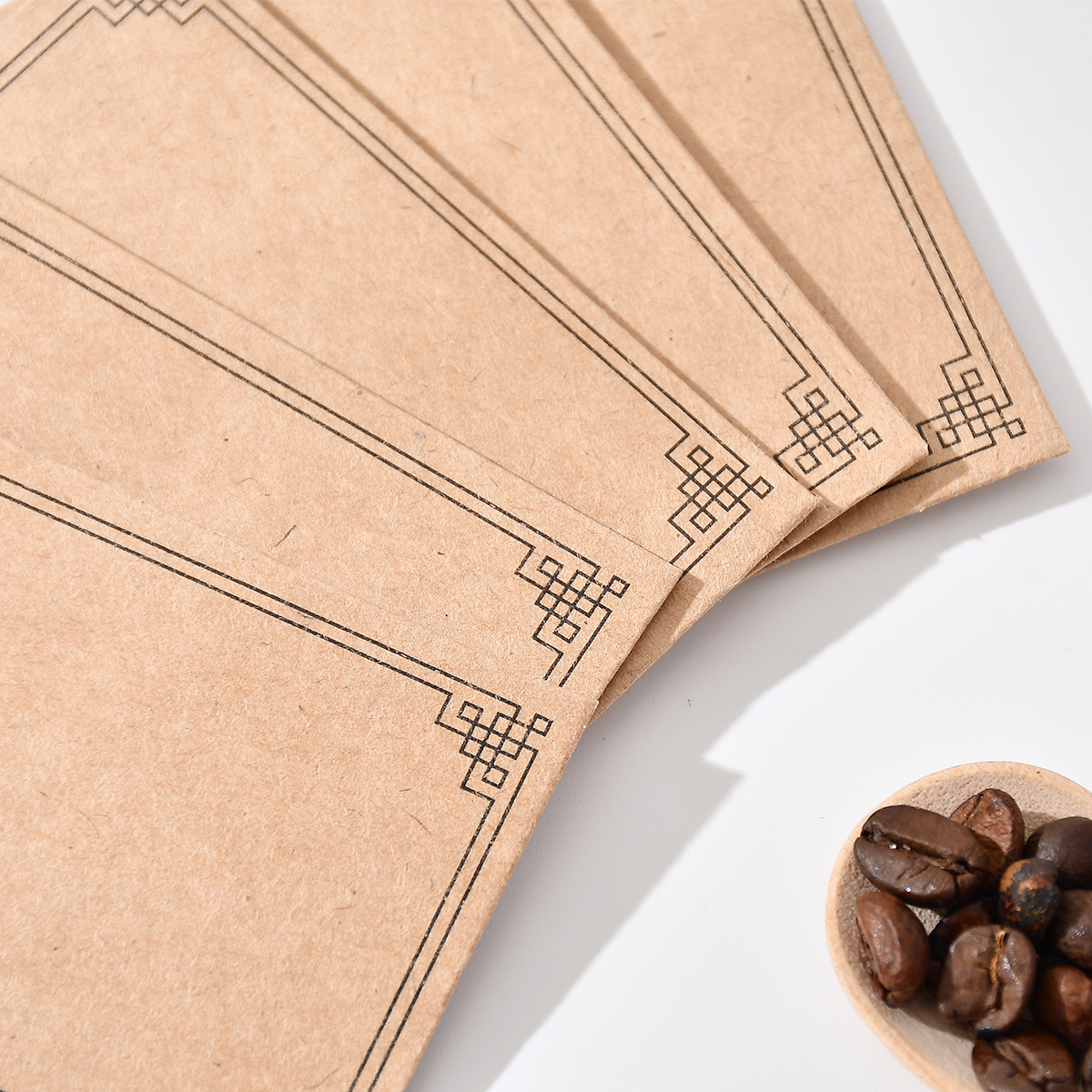 Cross-Border Customized Yellow Sealed Small Self-Adhesive Kraft Paper Seed Envelope Blank Breeding Bag Sample Bag Photo Bag