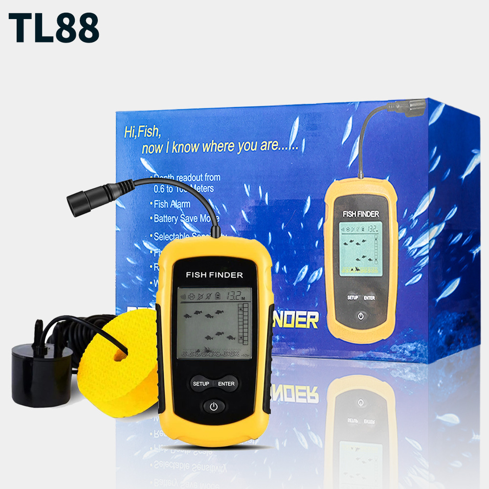 Проводной эхолот для рыбалки, наружные принадлежности, рыболовное снаряжение, подходит для морской и озерной рыбалки в различных условиях