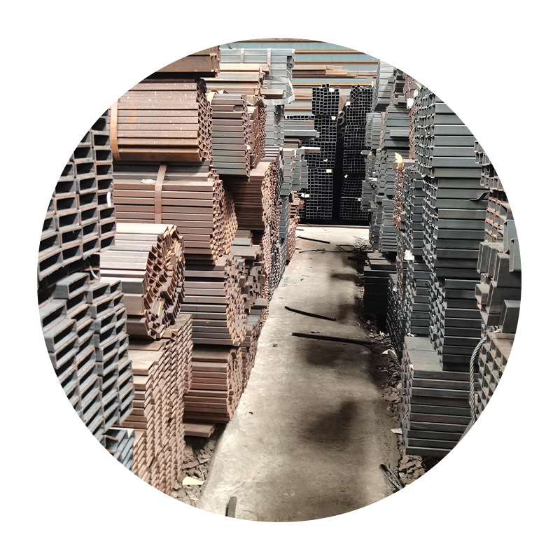 Factory Direct Supply of Galvanized Square Tubes for Construction Steel Structures, Black Material Hot-Rolled Rectangular Square Tubes, Aluminum-Magnesium Square Tubes