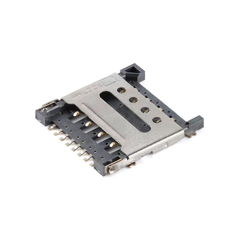 Nano-SIM card holder 1.5 flip phone sim flip 6P patch TF/PUSH Cato high temperature connector