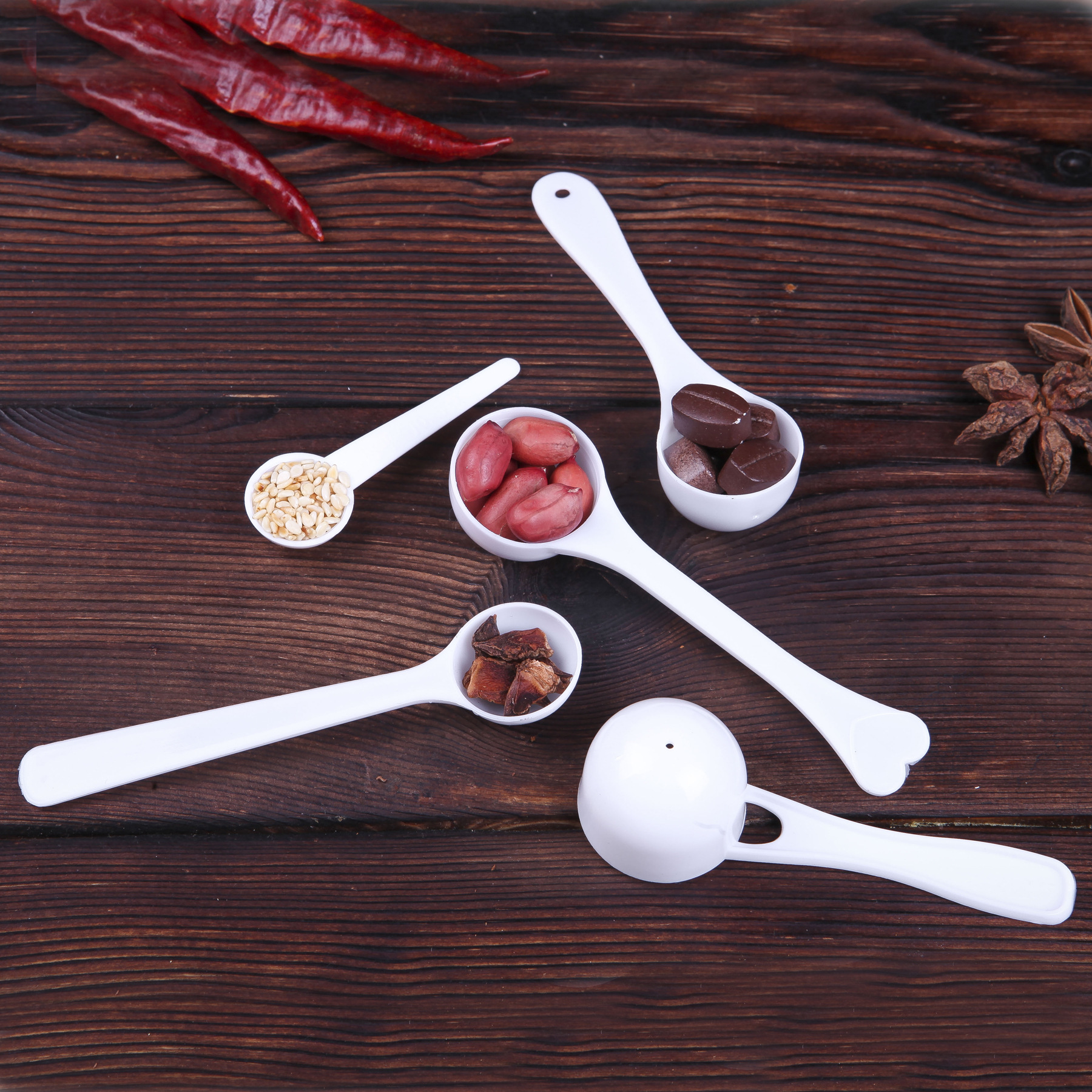 T factory milk powder spoon wholesale 0.5g1g2g3g5g10g quantitative small spoon kitchen plastic measuring spoon LOGO