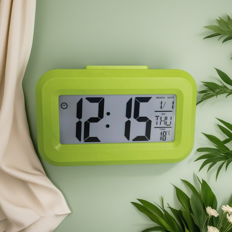 Mini Multifunctional Smart Clock Mute Backlight Countdown Music Alarm Clock Snooze Bedside Clock Student Gift Clock