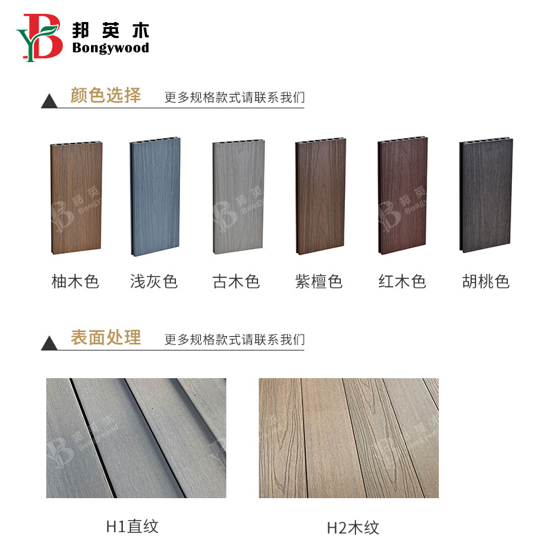 Outdoor Garden Courtyard Two-Color Non-Slip Aluminum Alloy Plastic Wood Flooring Easy to Install Stain-Resistant Aluminum Plastic Co-Extruded Flooring
