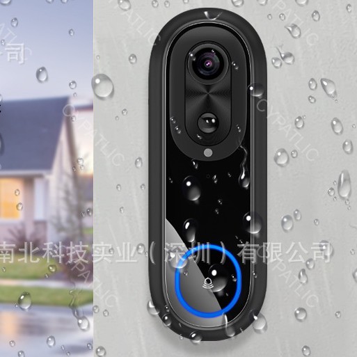WiFi video doorbell HD 1080 wireless cat eye intercom monitoring 7000 mA battery