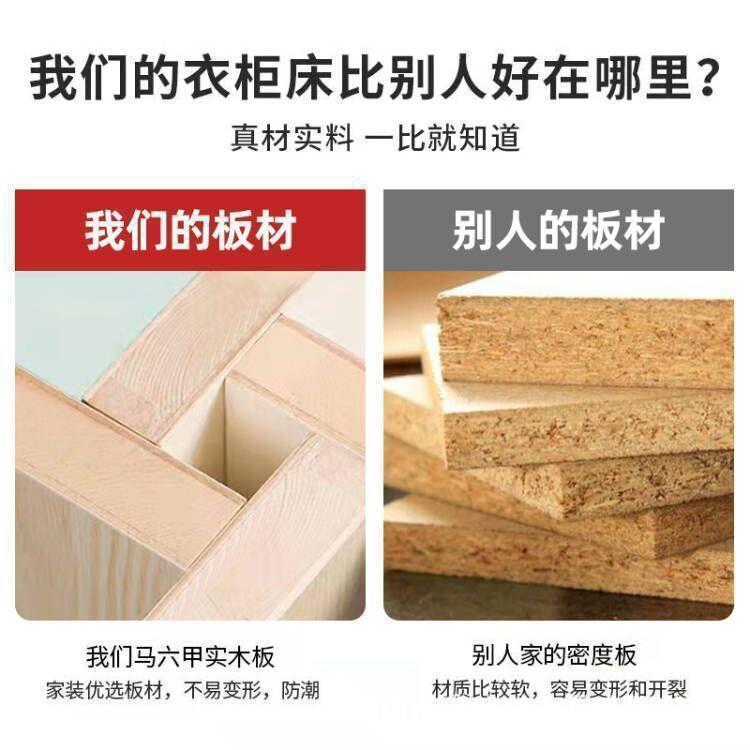 Tatami Wardrobe Bed Integrated Wardrobe with Desk Wardrobe Combination Small Apartment Multi-Functional Children's Bed Can Be Modified