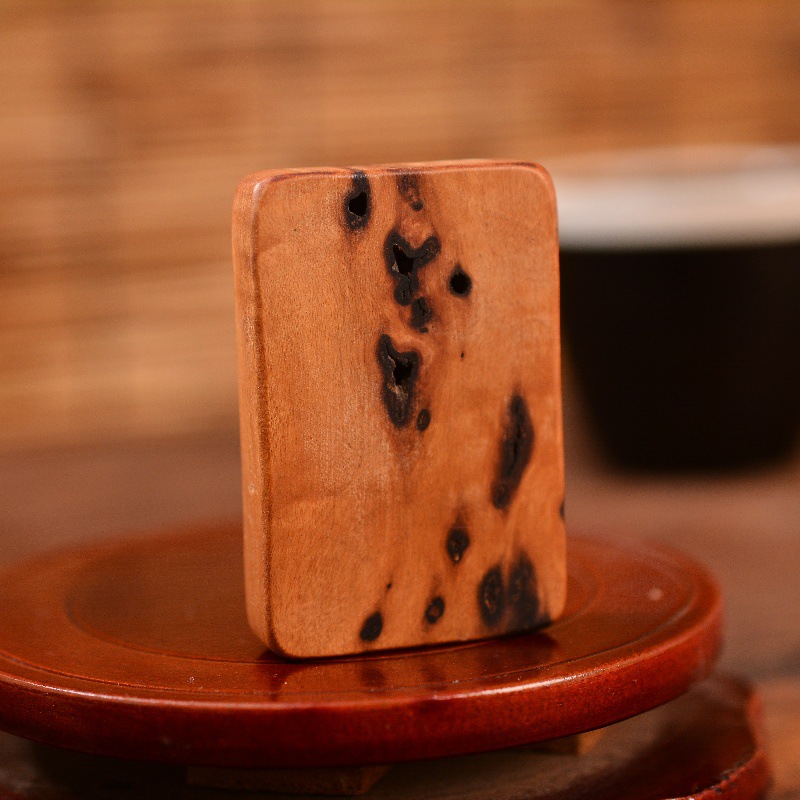 Lightning strike jujube wood no matter card car pendant wood carving handle piece carry no matter card wood play pendant pendant