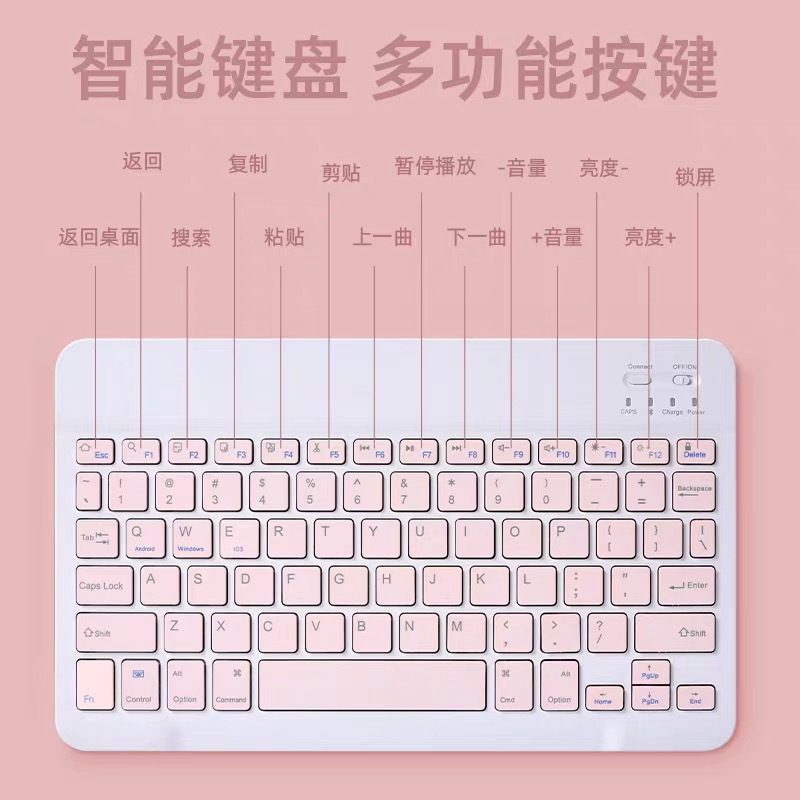 for 10 inch ipad bluetooth keyboard tablet pc universal wireless mouse suit android ios portable hot selling