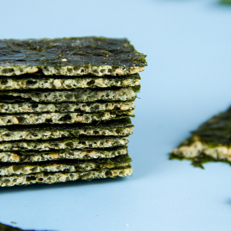 Mengqi Bear Sesame Sandwich Seaweed Slices Canned Seaweed Sandwich Crispy 40g Baby Food Complementary Children's Snacks Wholesale