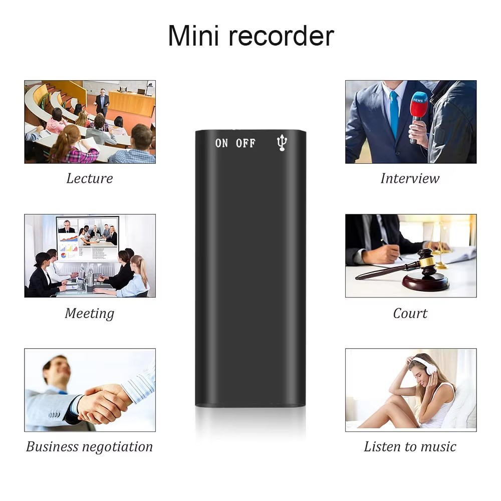 Factory Direct Sales Cross-Border Conference Room Recorder Recorder Mp3 Recorder Digital Recorder Mp3 Player