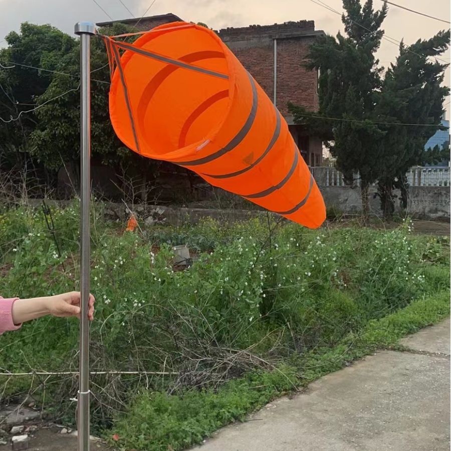 Outdoor Wind Vane Reflective Fluorescent Wind Direction Bag Thickened Waterproof Luminous Wind Direction Security Inspection Factory Factory Straight Hair