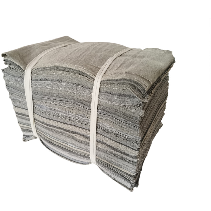 Gray Machine Wiping Cloth, All-Cotton Rag, Oil-Absorbing Cloth, Rag, Pure Cotton Oil Wiping Cloth, Industrial-Specific Industrial Wiping Cloth