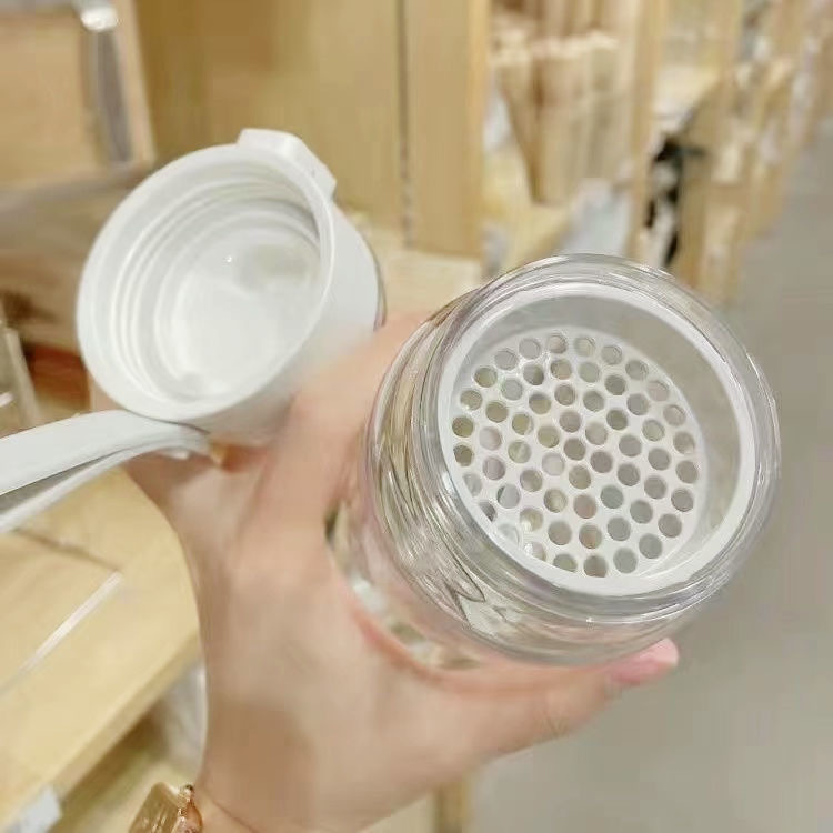 Wuyin Flat for Girls High-value Simple Portable ins Small Internet Celebrity Space Cup Plastic Cup