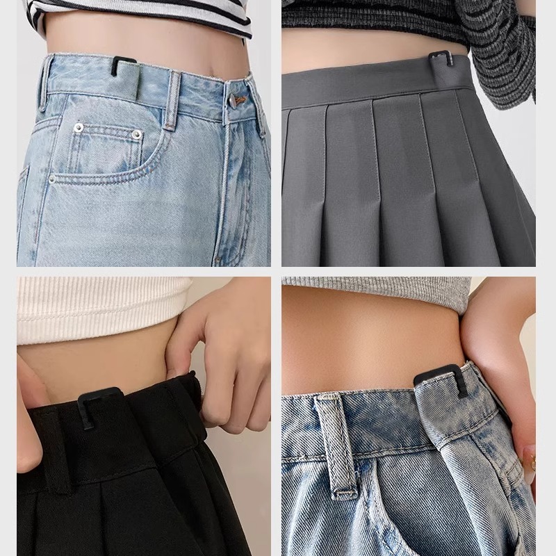 Waist Fixing Clip Buckle for Jeans to Reduce Waist Size, Tighten Pants, No-Sew Seamless Button