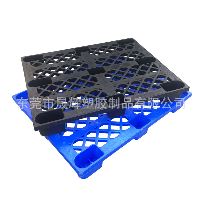Plastic pallet manufacturers anti-static grid card warehouse forklift pallet blue freight pallet moisture-proof board