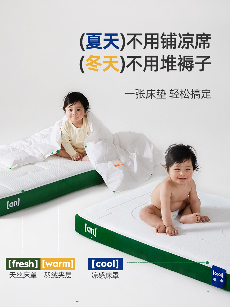 ✅ Sleeping Mat, Baby Mattress, Baby Crib, Toddler Splicing Bed, Formaldehyde-Free for Newborns
