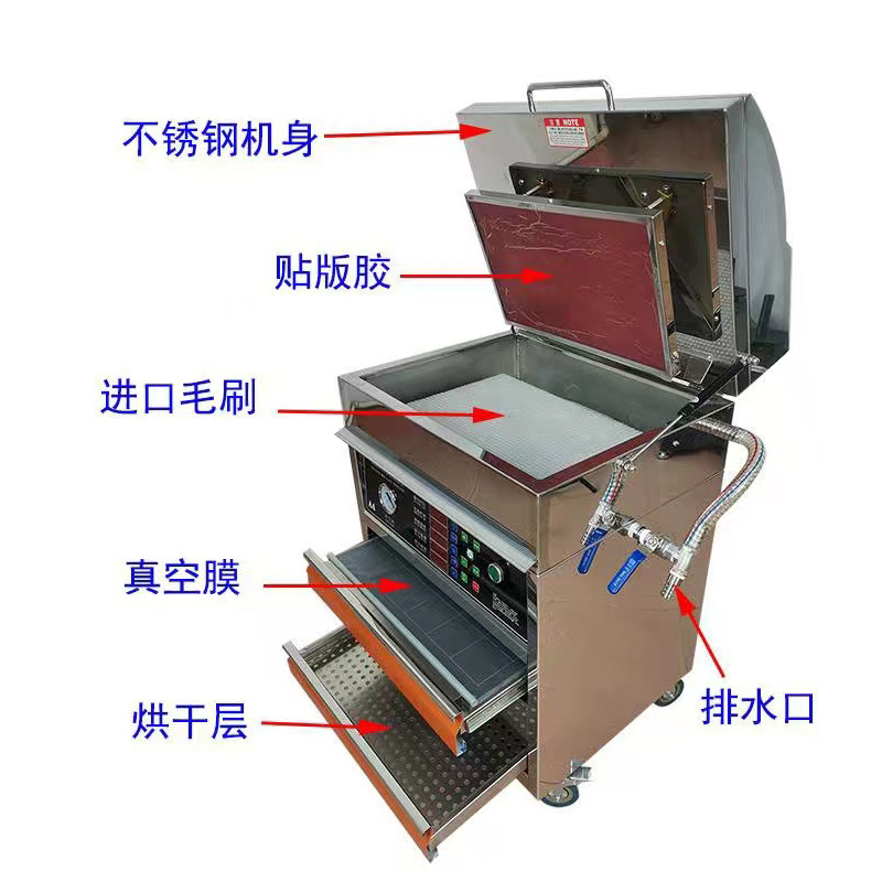 Meitu Resin Printing Machine A2A3A4 Rotary Machine Plate Washing Machine Water Washing Flexo Plate Making Machine Automatic Printing Machine