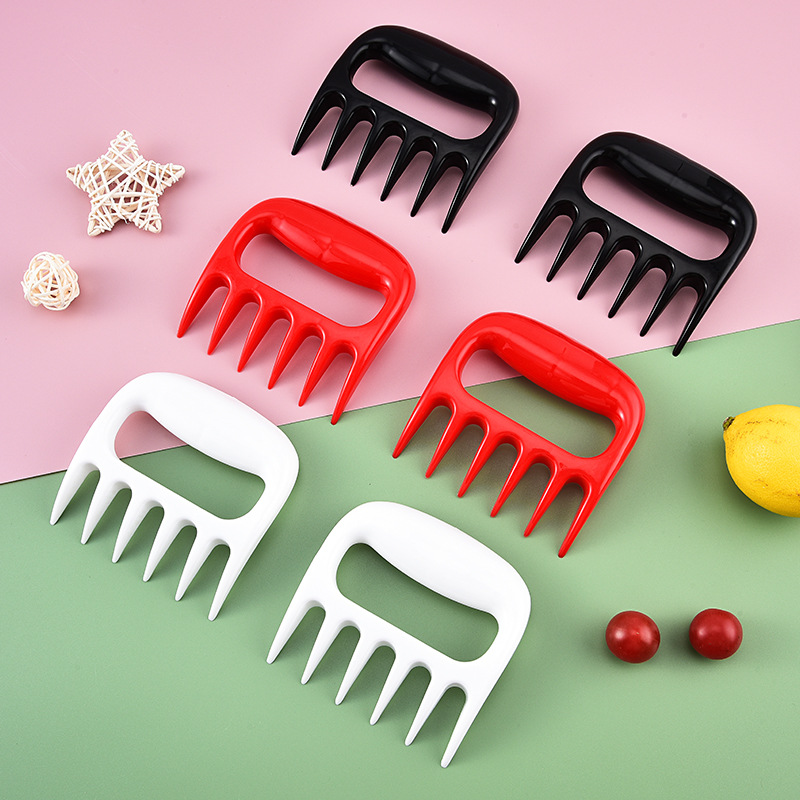 Мясорубка Bear Claw, разделитель мяса для барбекю, термостойкий, защита от ожогов, вилка в виде медвежьей лапы