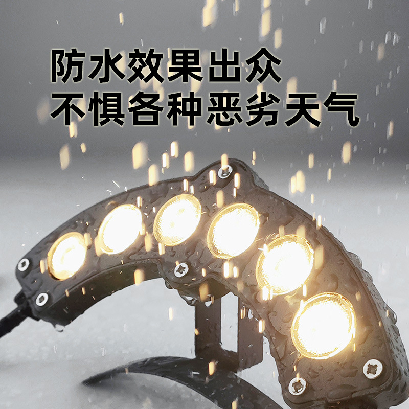 Led Ancient Building Corrugated Lamp Outdoor Waterproof Antique Tile Lamp Tile Lamp Tile Eaves Lamp Eaves Lamp 3W9W Roof Lamp