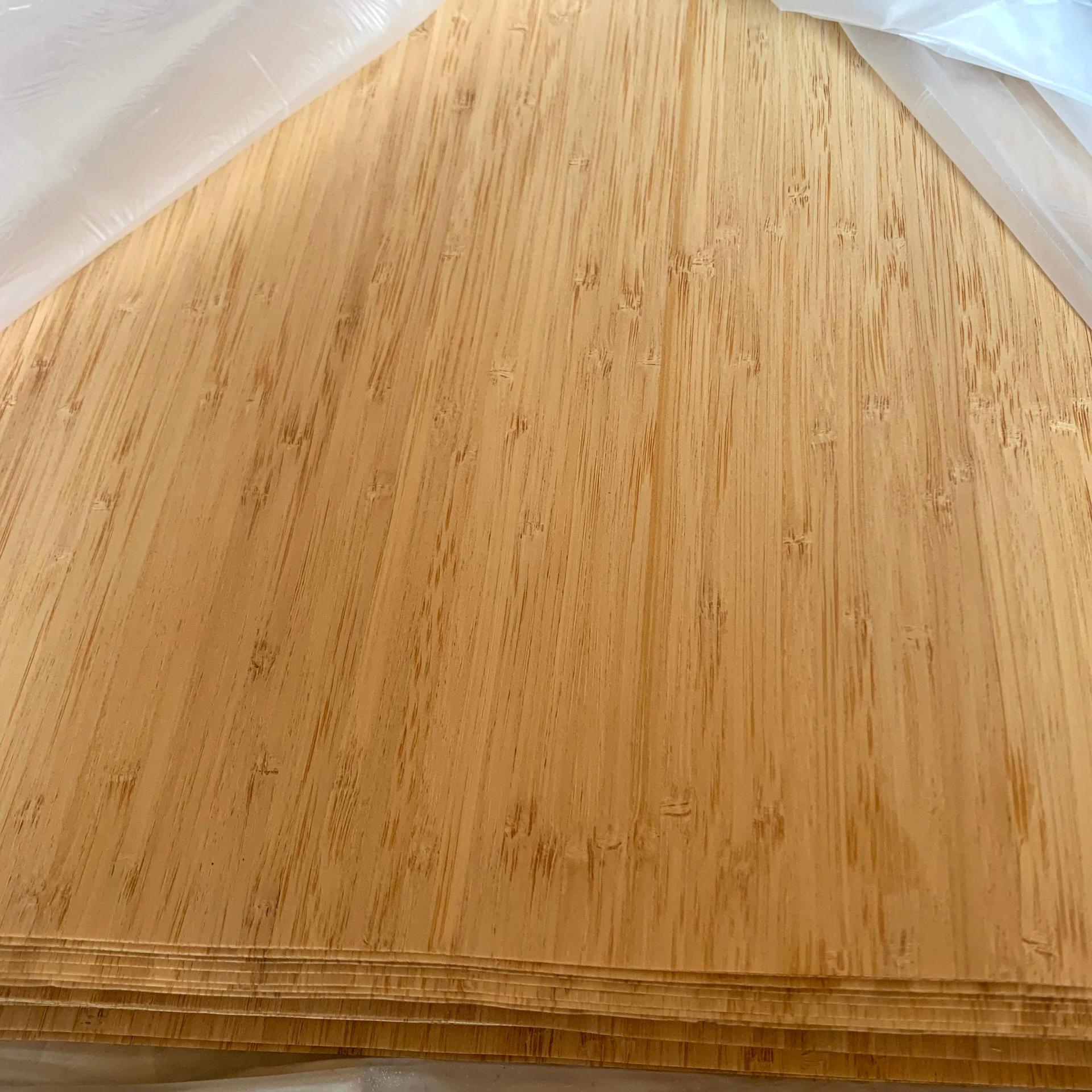 Factory Direct Supply Wholesale Carbonized Bamboo Veneer Carbonized Side Pressure 2500*430mm Various Sizes Bamboo Veneer
