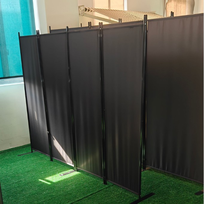 New office screen iron plate feet triple quadruple six movable portable workshop partition board warehouse epidemic prevention