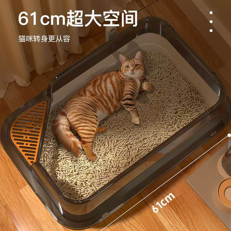 Лоток для кошек экстра большого размера полузакрытый большой открытый лоток для кошек экстра большие аксессуары для домашних животных