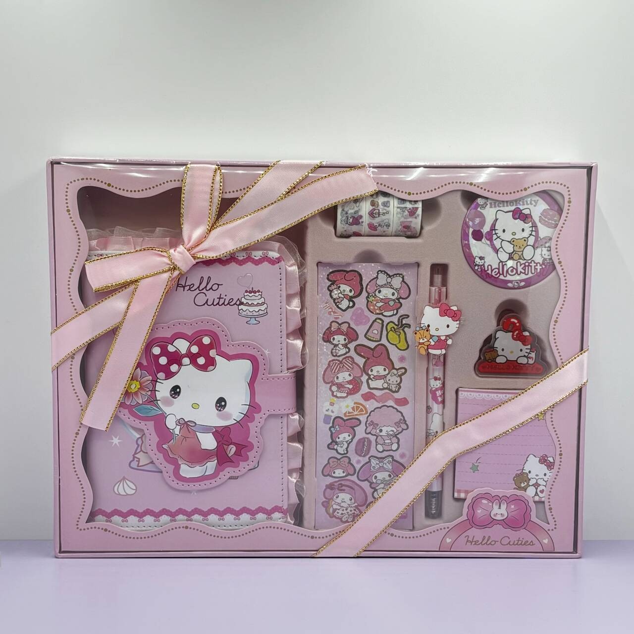 64K Student PU Lace Hand Book Color Page Decompression Sticker Children's Birthday Gift Gift Box Hand Book suit Text