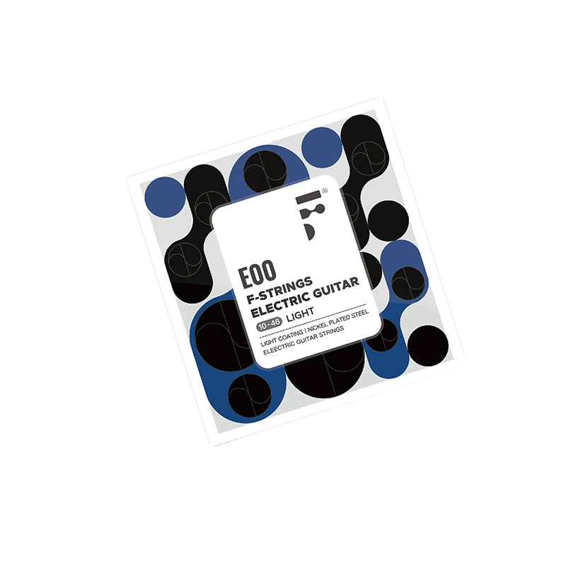 Erfu E00 Electric Guitar Strings 09/10 Set of 6 Beginner Nickel-Plated Alloy Coated Anti-Rust Coated Guitar Strings