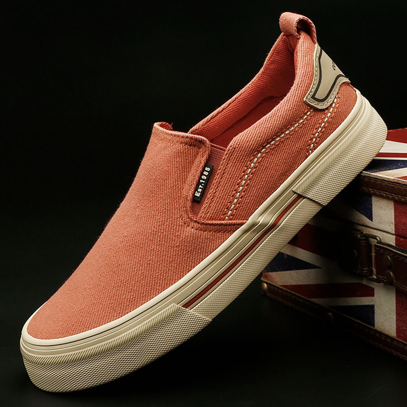 Flash 24810 Autumn Men's Canvas Shoes Casual Breathable Trendy Comfortable Soft Bottom Cloth Shoes Fashionable Low-top Men's Shoes