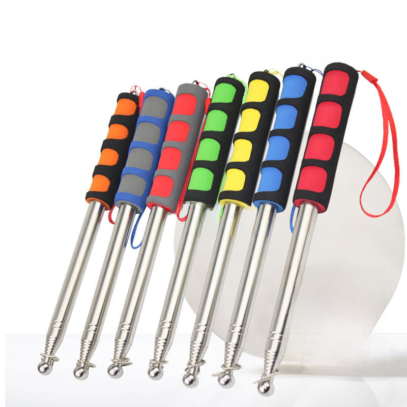 Postage tour guide flagpole bold 1.2 meters 1.6 meters 2 meters outdoor stainless steel flagpole telescopic pointer teaching