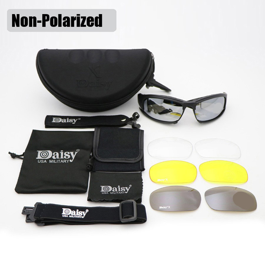 Daisy X7 Goggles Cycling Glasses Polarized Tactical Sunglasses Night Vision Dustproof Wind and Sand Motorcycle Goggles