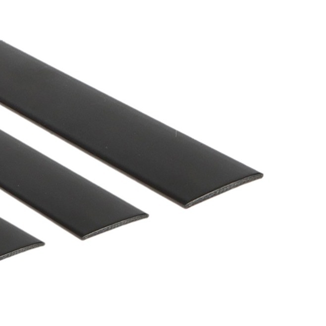 Manufacturer Customized Pe Plastic Flat Strips Black Anti-Collision Solid Strips Pp Flat Strips Solid Strips Extruded Plastic Strips