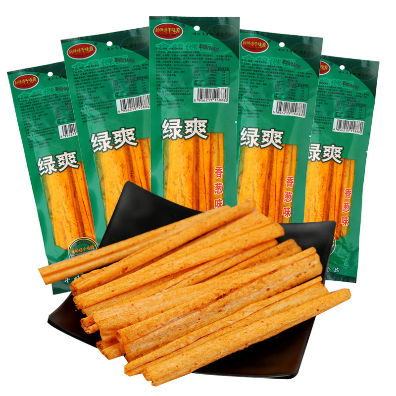 [Lightning Warehouse for Special] Master Liu Qianweiyuan Green Cool Chive Spicy Strip 16 g/bag Shang Chao Explosions