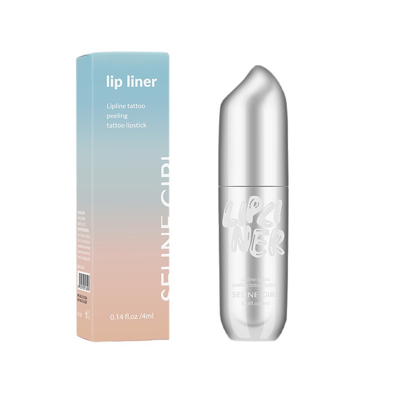 Cross-Border Celine Non-Stick Cup Moisturizing Pattern Embroidery Peel-Off Lip Gloss Pen Easy to Color Pen Lip Line Lip Gloss Foreign Trade