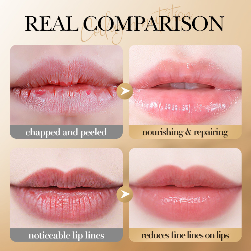 Full English SADOER bone collagen anti-dry lip balm autumn and winter moisturizing lip balm cross-border foreign trade wholesale