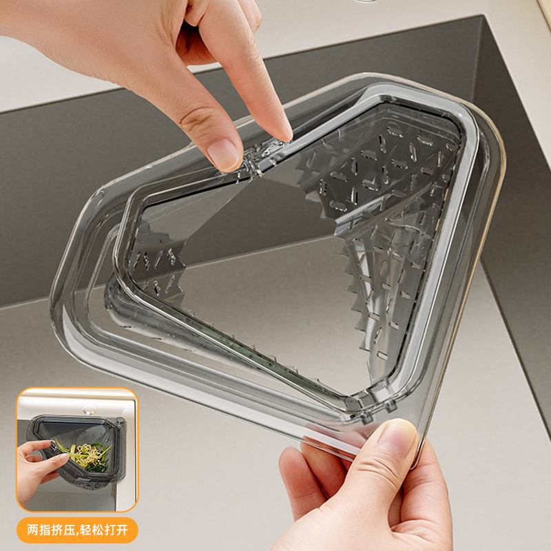 Magnetic Drainage Triangle Kitchen Sink Filter Household Residue Food Residue Leftovers Kitchen Waste Storage Rack