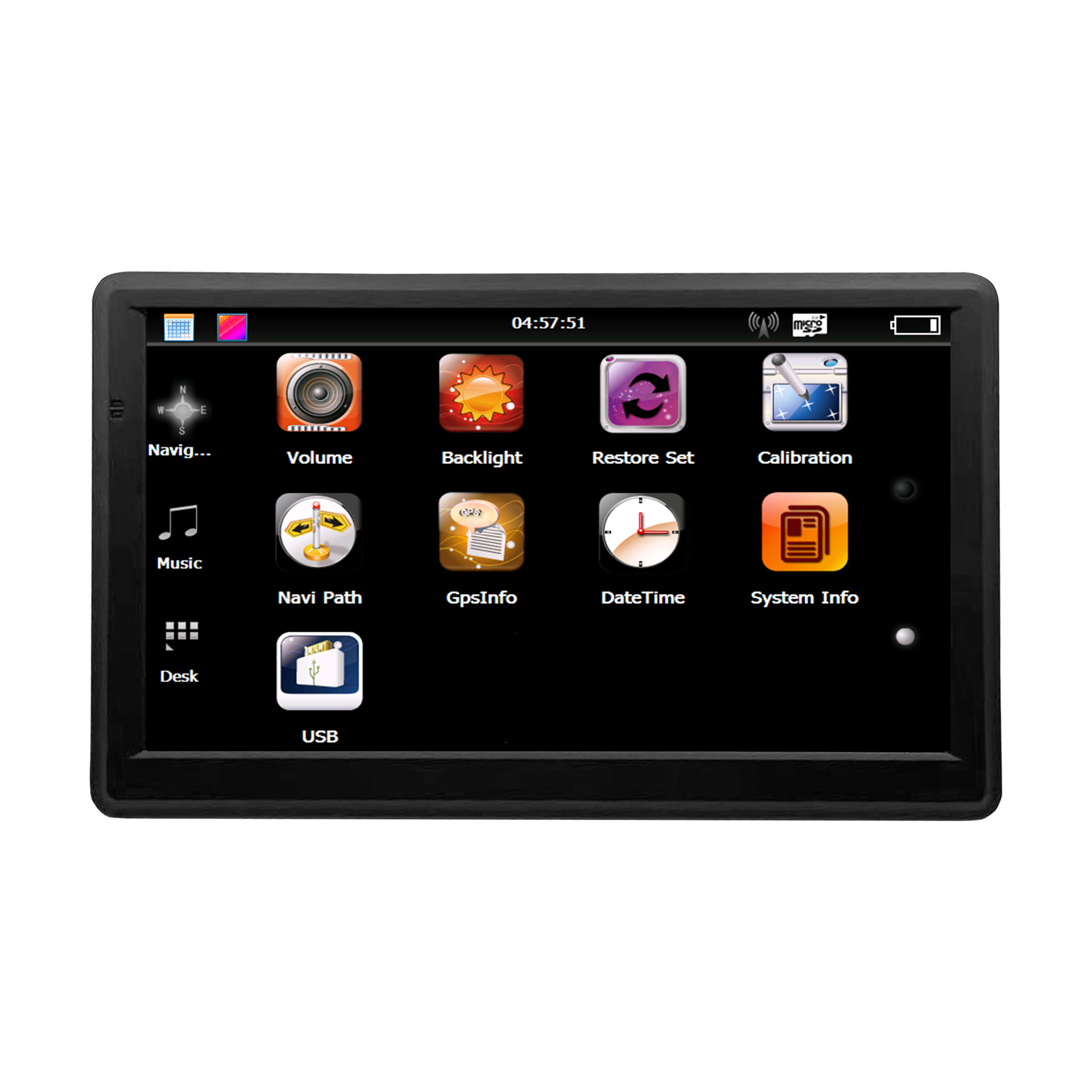 Foreign trade cross-border 7 inch GPS navigator car truck universal portable HD Europe North America