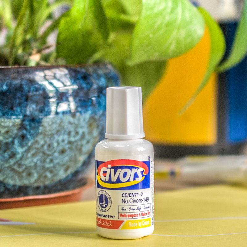 Factory Stock Bottle-Type Brush-Style Correction Fluid for Students and Office Use, Large Quantity, Leak-Proof, Suitable for Business Gifts