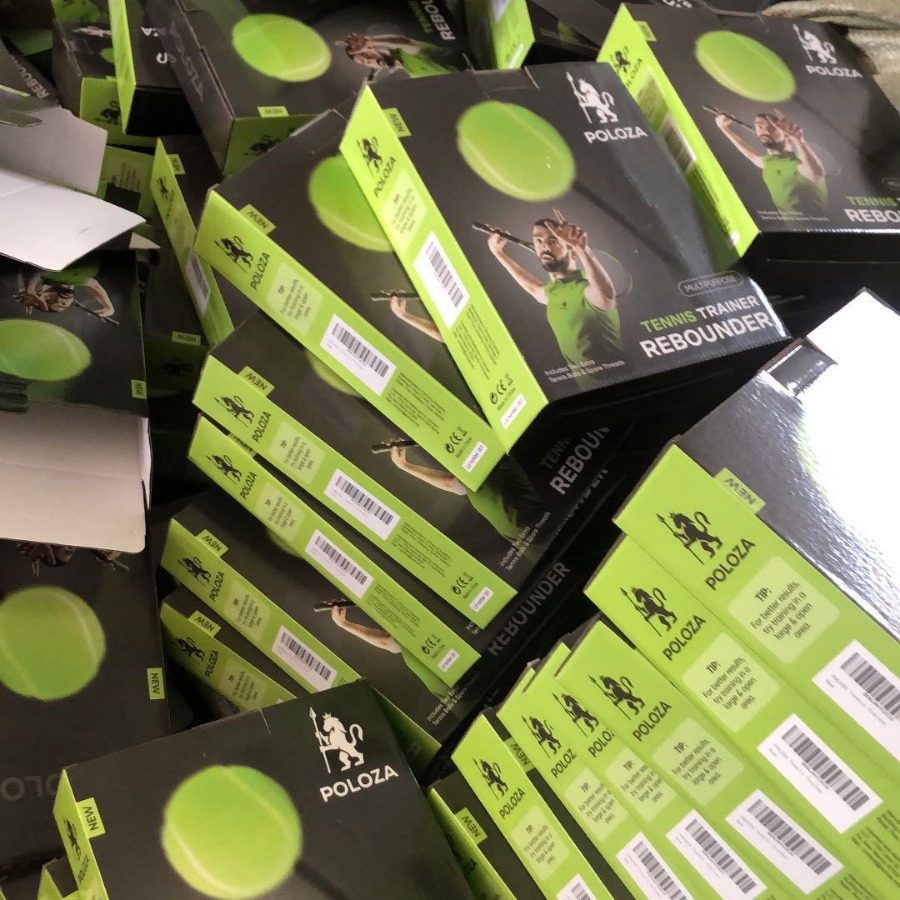 Strength Factory Support Factory Single Tennis Training Base Blue Tennis Trainer