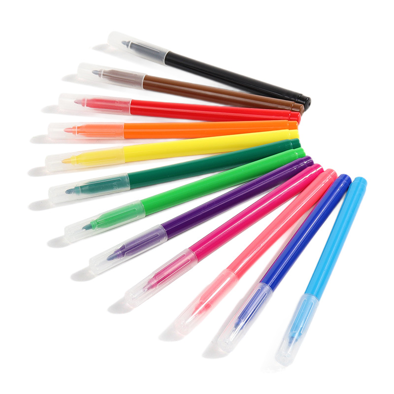 A09 Wholesale Colorful Watercolorful Pens for Kidsren's Painting Graffiti Washable DIY Bulk Opaque Colorful Stackable Watercolorful Pens