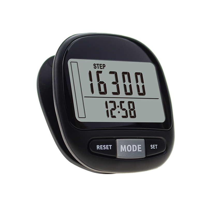 3D Sensing Pedometer 7-Day Memory Calorie Distance Sports Time Target Monitoring Lcd Large Screen Pedometer