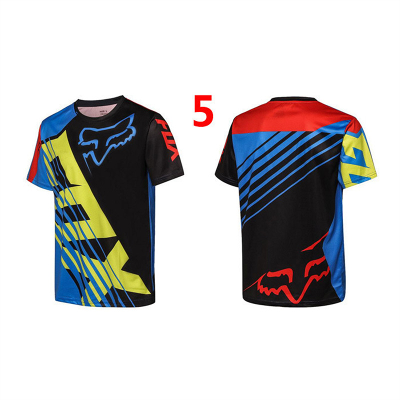 Cross-border Cross-country Racing Suit Short-sleeved T-shirt Quick-drying Top European and American Size Loosen Versatile Handsome