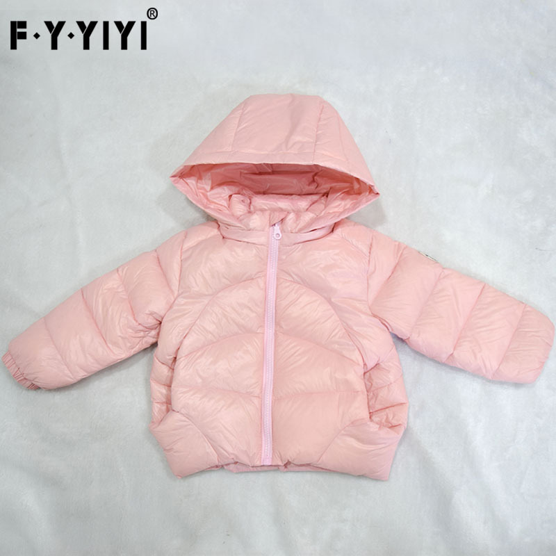FY.YIYI white duck down new children's down jacket long sleeve children's down jacket wholesale a generation of hair