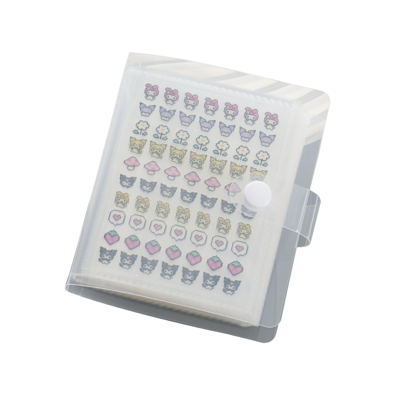 Pp Transparent Little Nose Handbook Mini Kidsren's Cartoon Decorative Book Handbook Material Nail Sticker Album Manufacturer