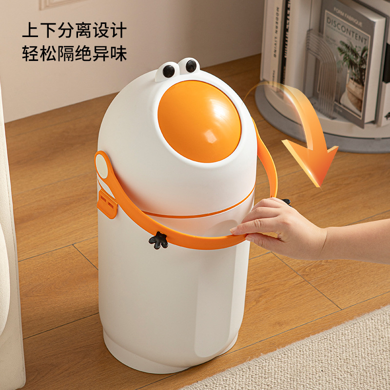 Household Diaper Trash Can, Large Capacity, Open-Close Sealable, Odor-Proof Storage Bin, Pet-Proof Diaper Basket