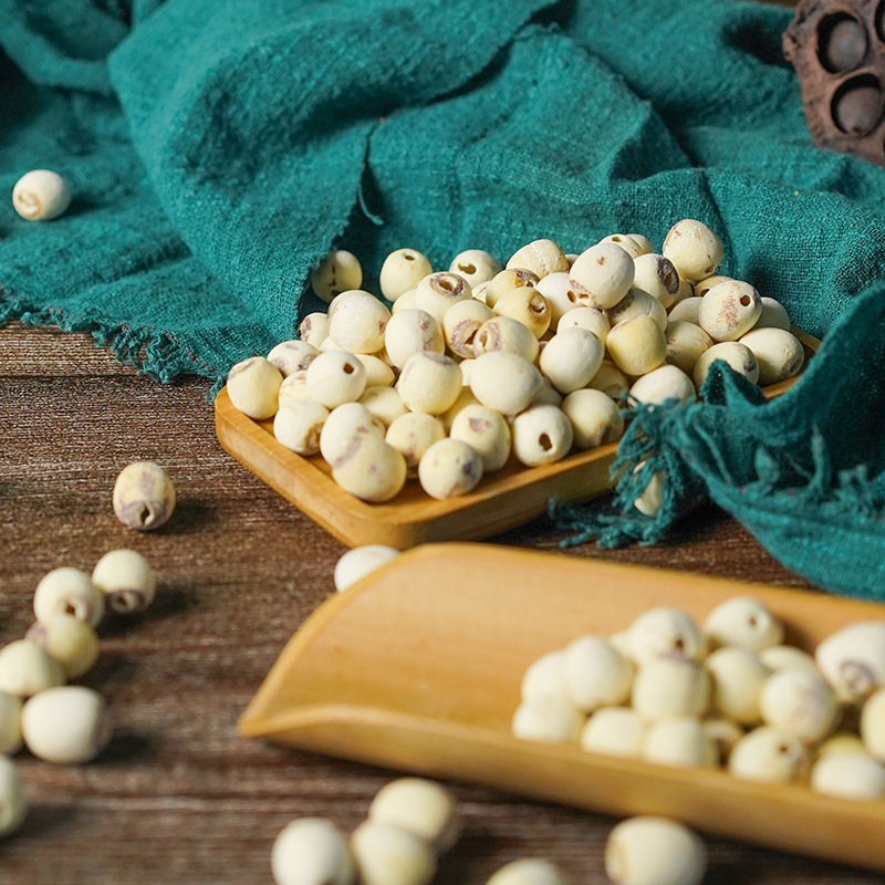 Luxurious Honghu Lotus Seed Gift Box 468g, Honghu Farmhouse Core-Removed White Lotus Seeds, Hubei Premium Gift Box